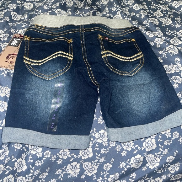 Lee Biker Blue Denim with Floral Accents - Picture 2 of 3